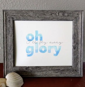 Oh Glory Original Watercolor & Ink