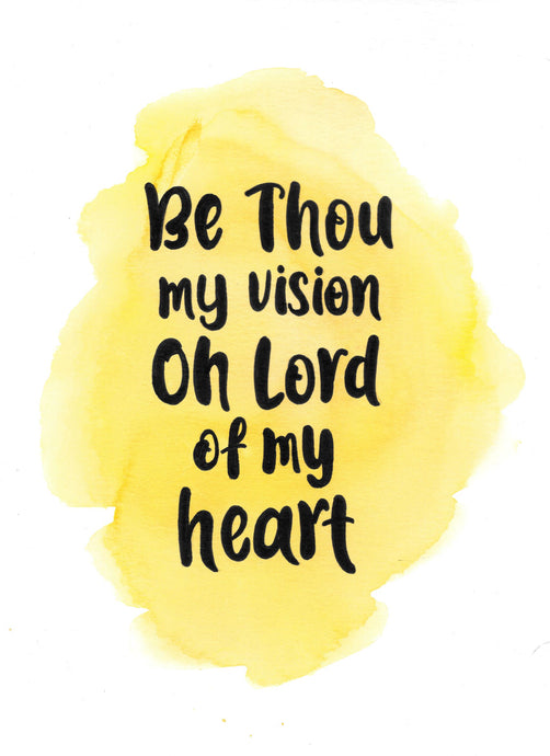 Be Thou My Vision Watercolor Print